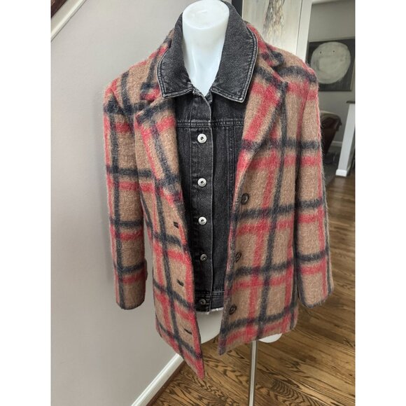 Jonathan Simkhai Standard Denim & Mohair Layered Coat XS - Picture 5 of 7